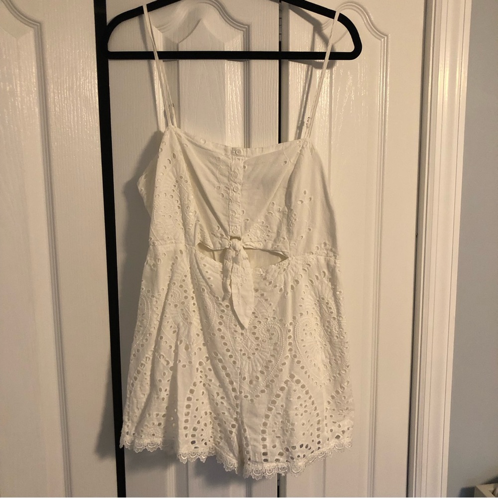 Lulu’s White Eyelet Romper